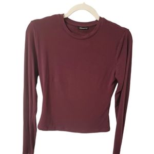 Dynamite purplish maroon long sleeve top
